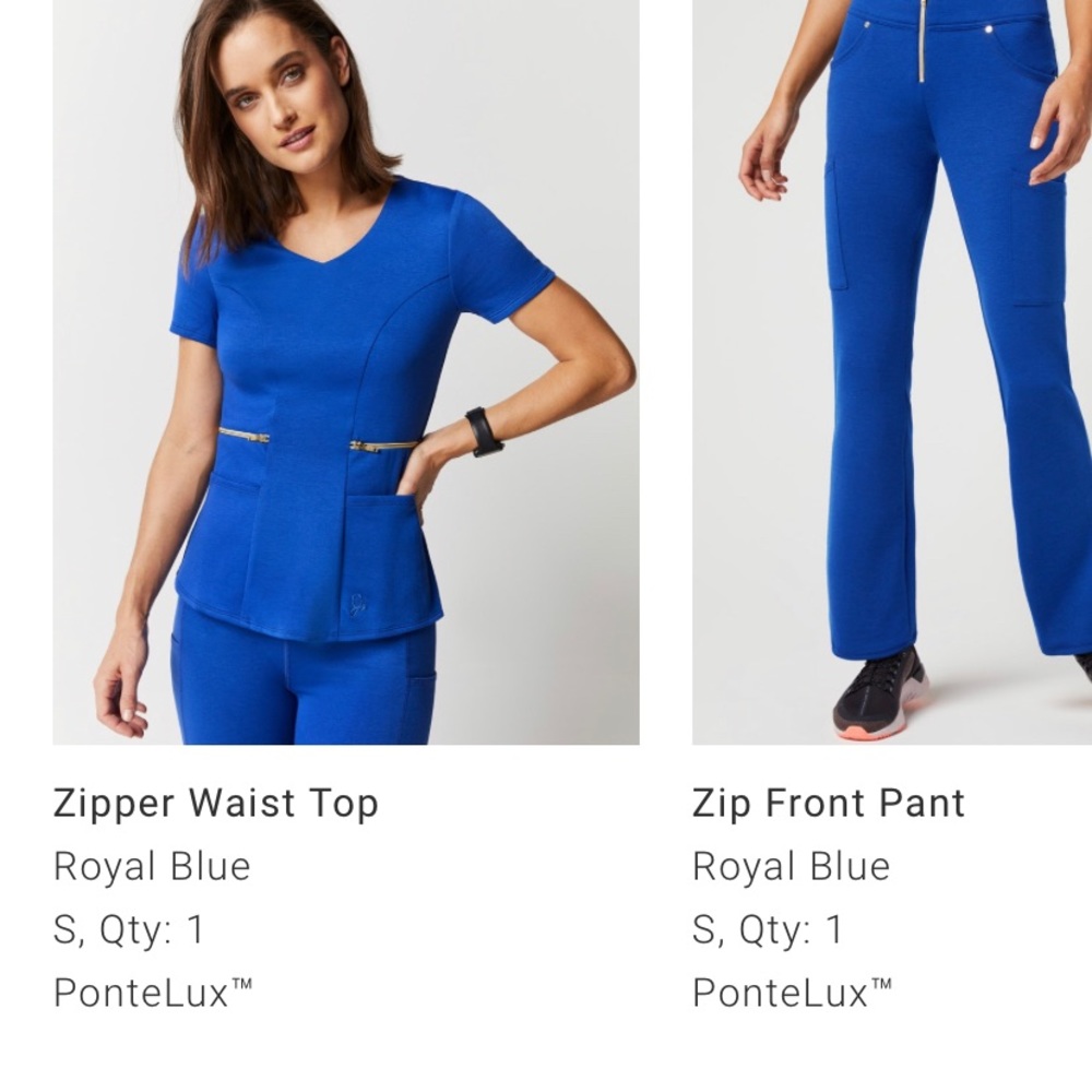 Royal Blue Jannu Scrubs